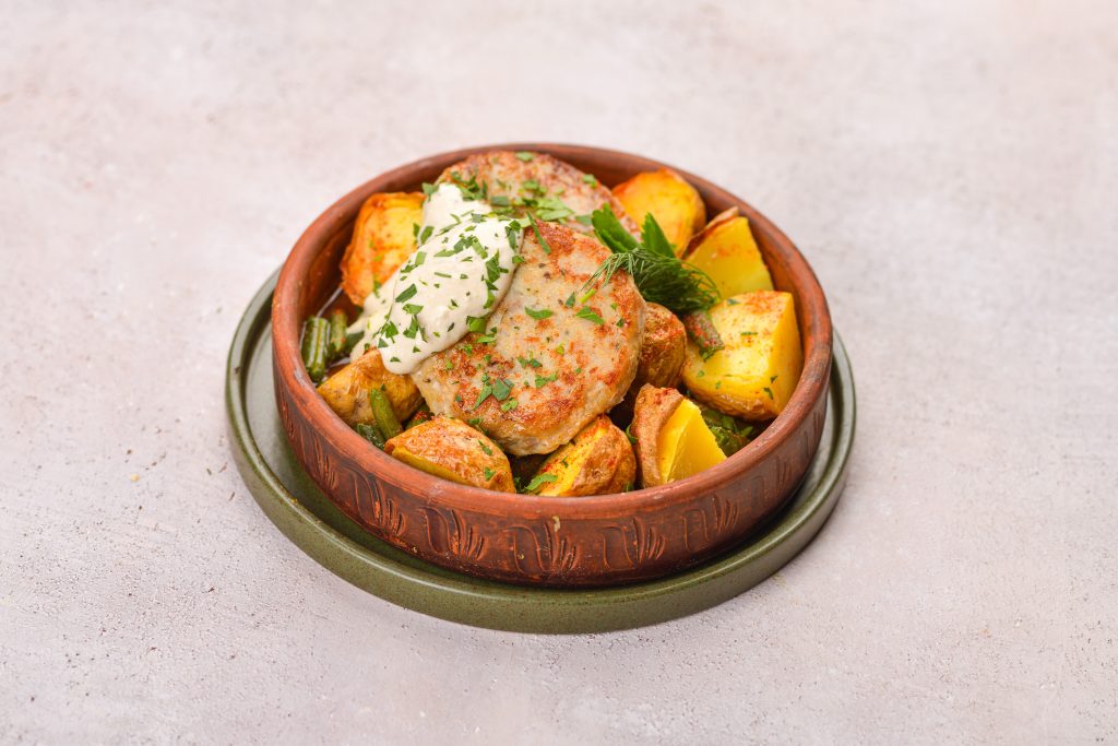 Котлеты из курицы с овощами